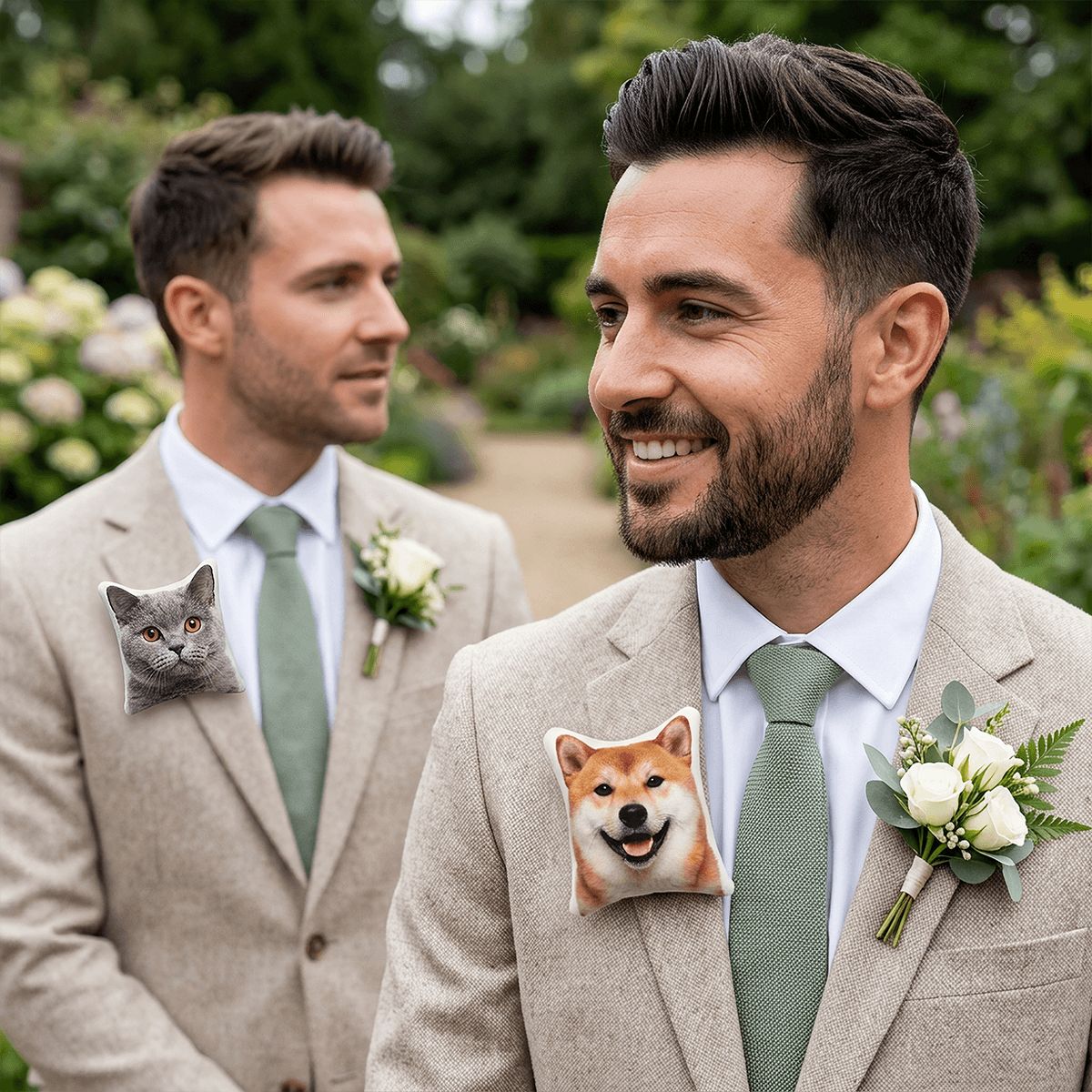 シェイプドミニぬいぐるみブローチピン