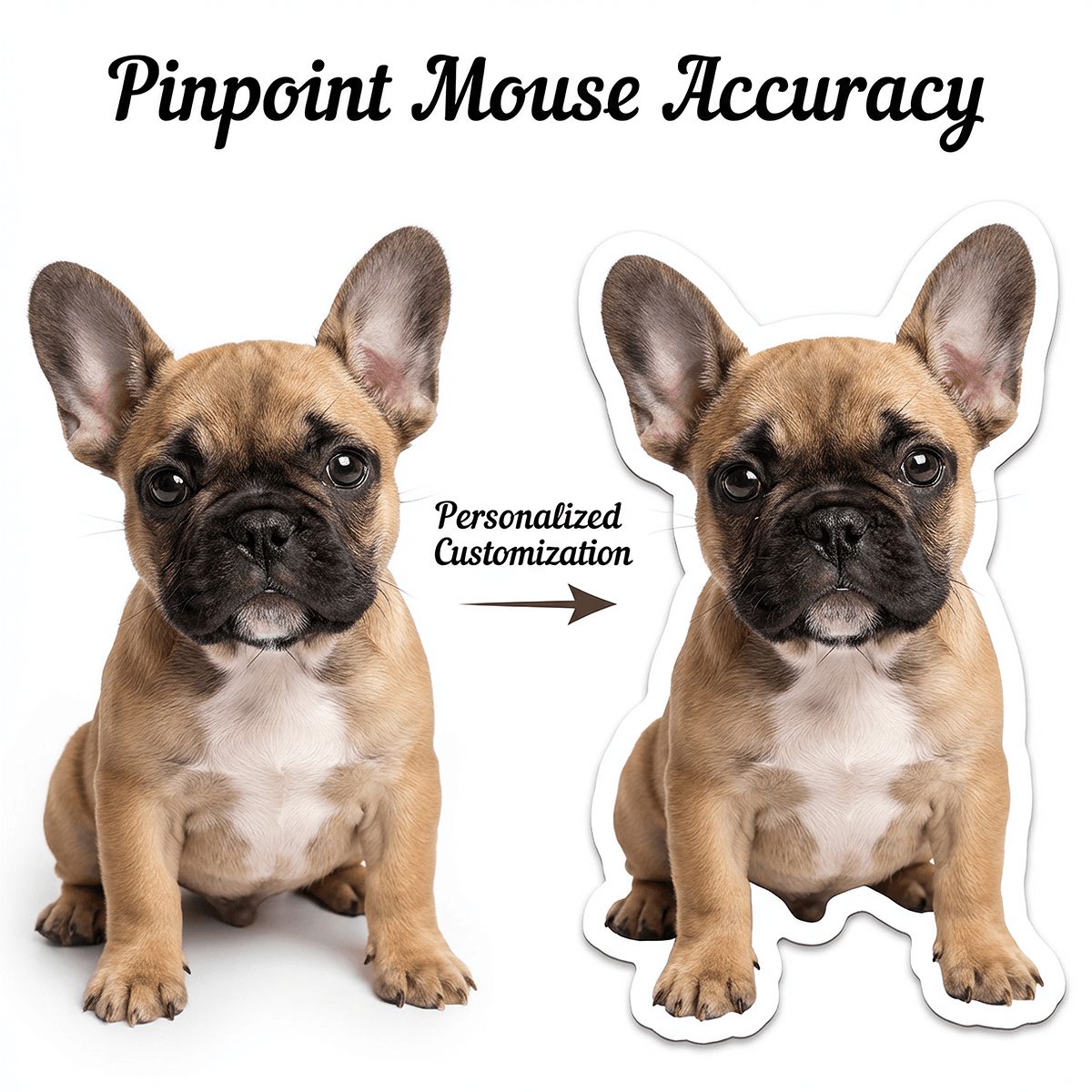 Tapis de souris antidérapant en forme