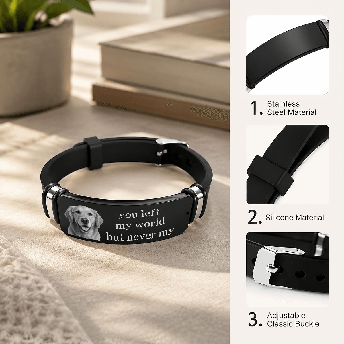 Silicone Memorial Bracelet