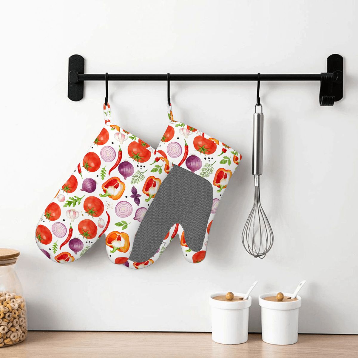 Silikon-Ofenhandschuhe Hitzebeständiges Set