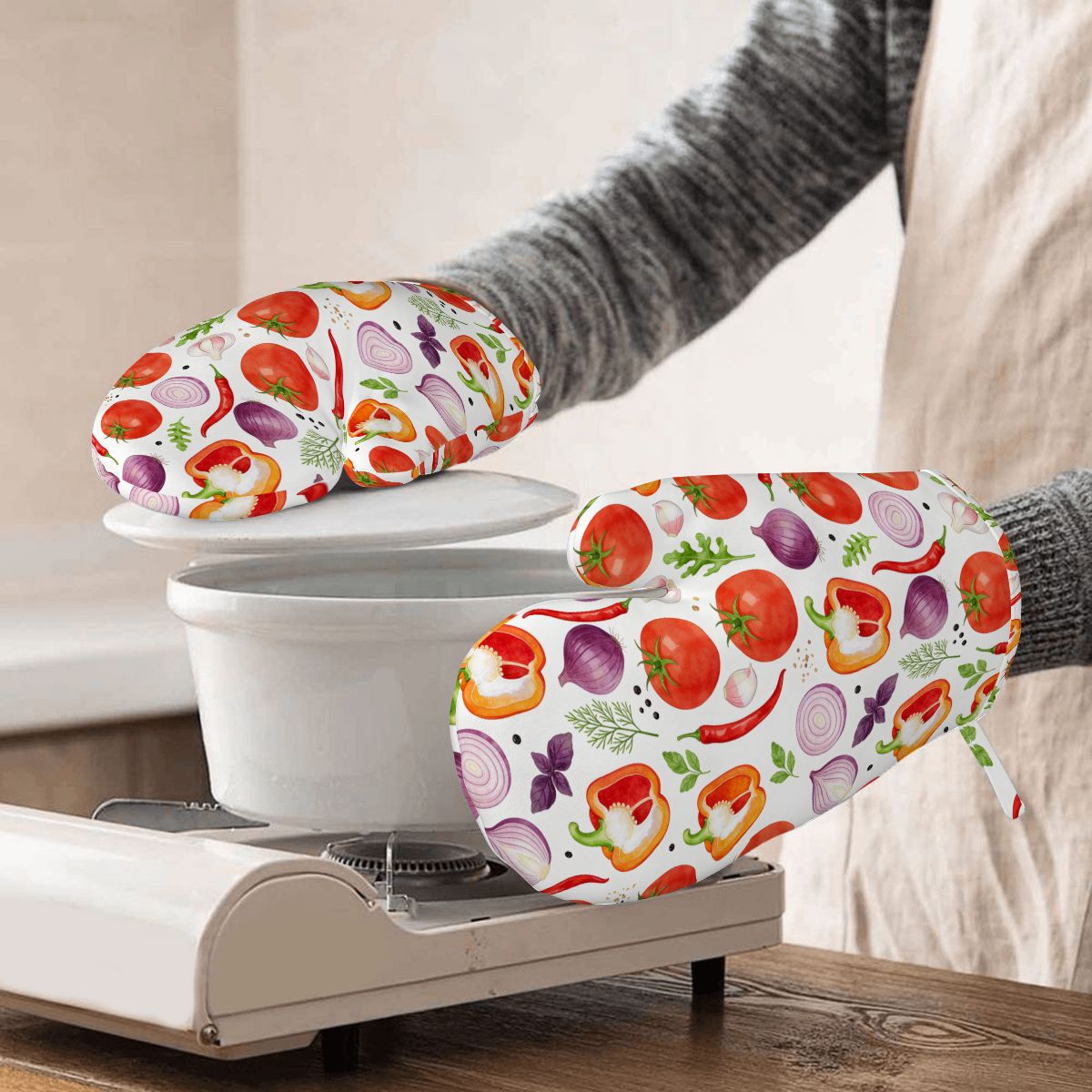 Silikon-Ofenhandschuhe Hitzebeständiges Set