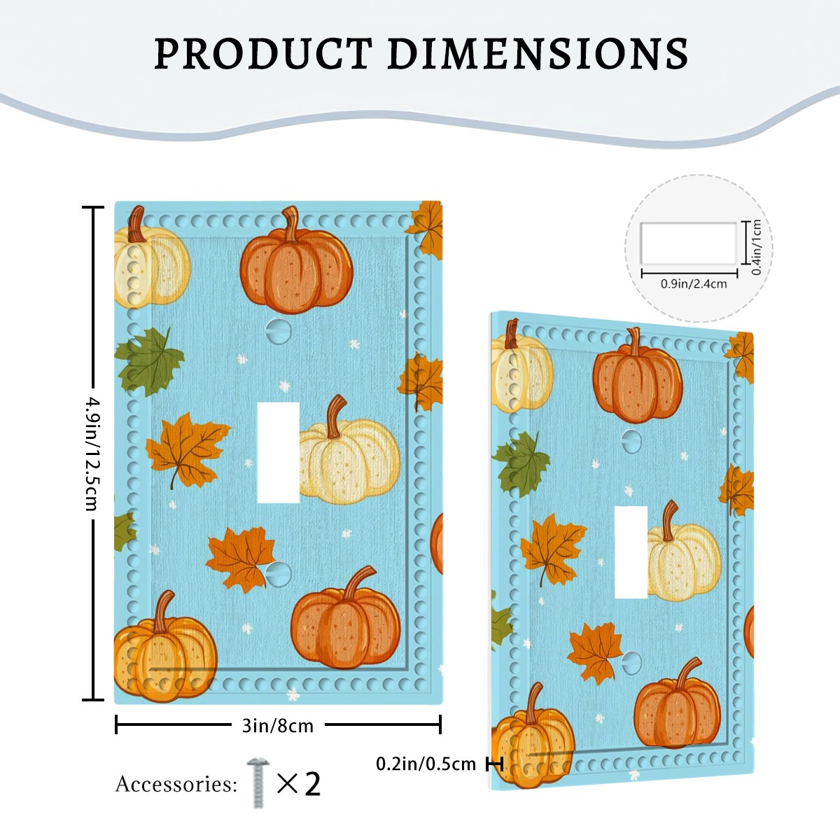 Cloth Pattern Switch Cover 1-Gang 1 Toggle