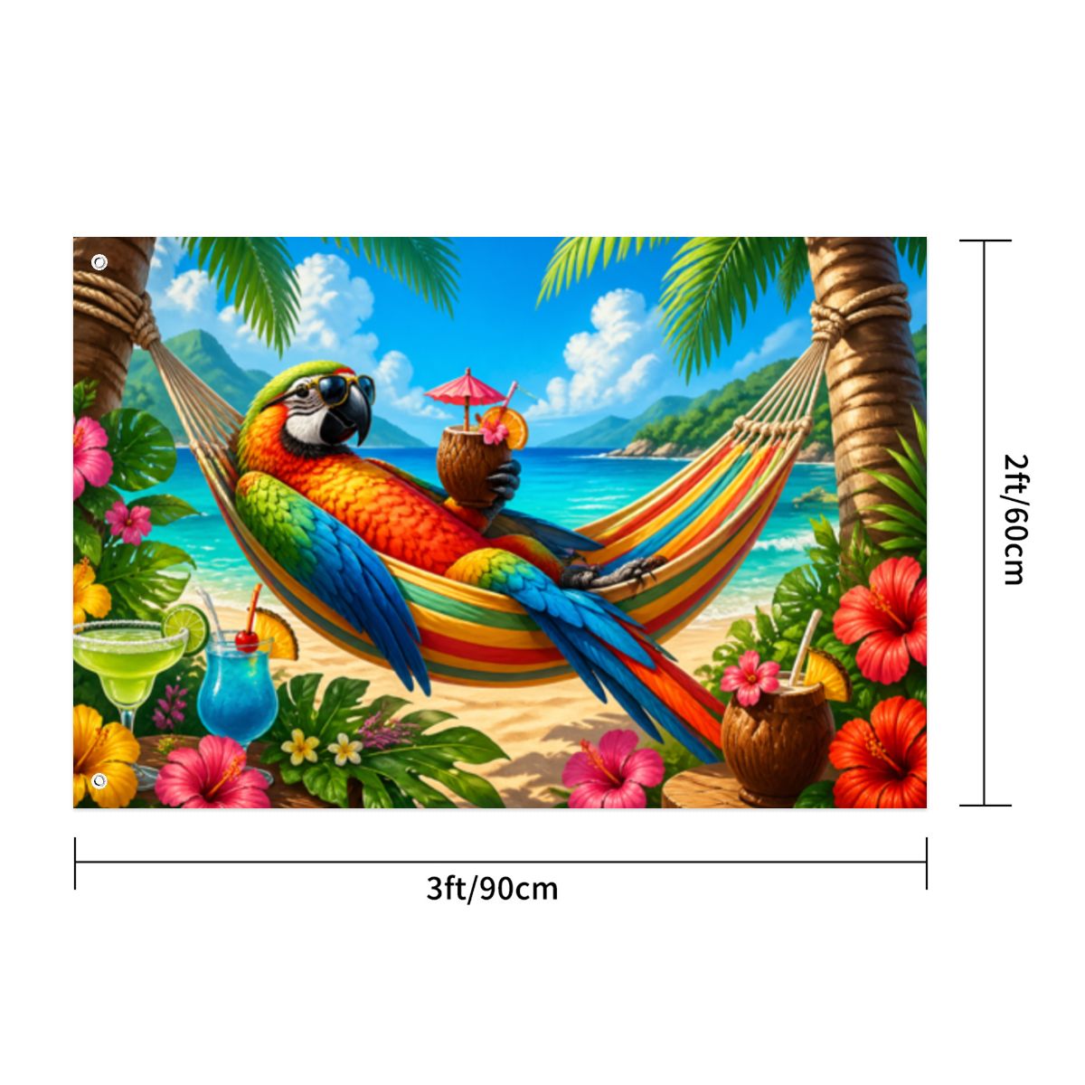 Single Sided Flags for Outside 2 x 3 FT (Made in USA)