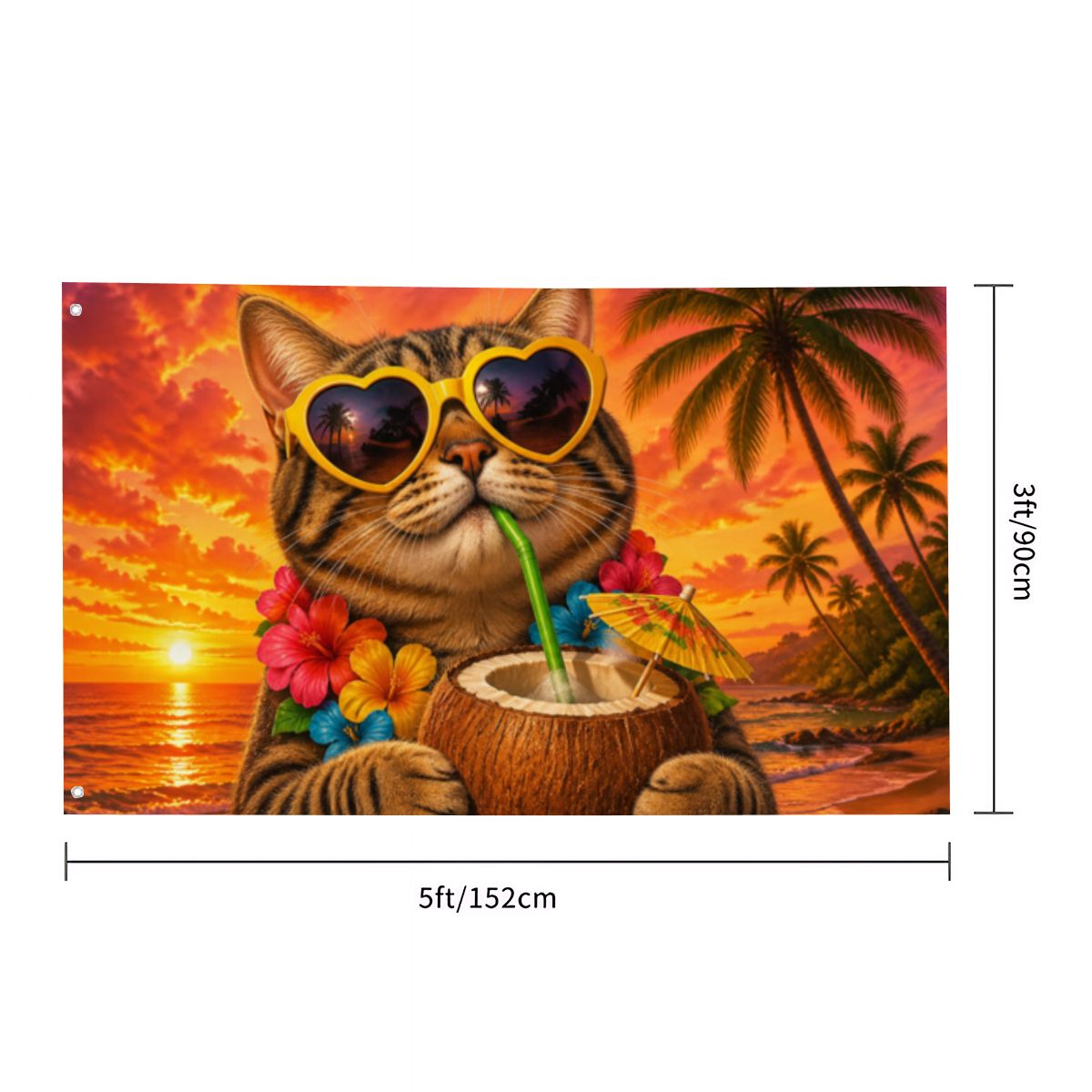 Einseitige Outdoor-Flagge 3 x 5 FT (Hergestellt in den USA)