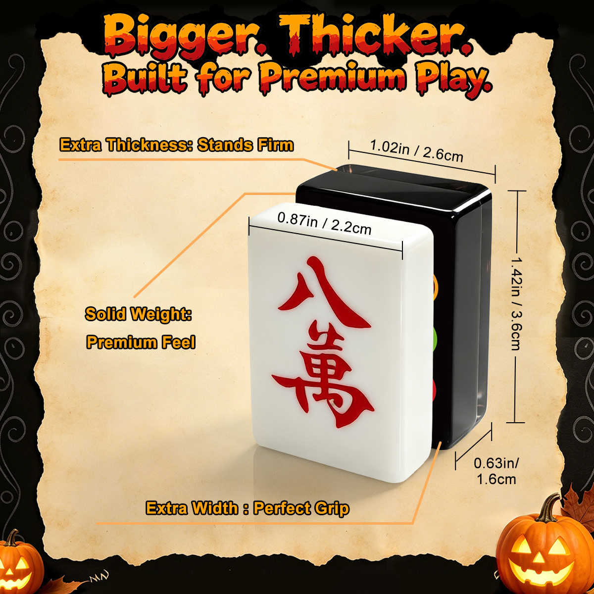 Skull Diner Halloween Mahjong Tiles