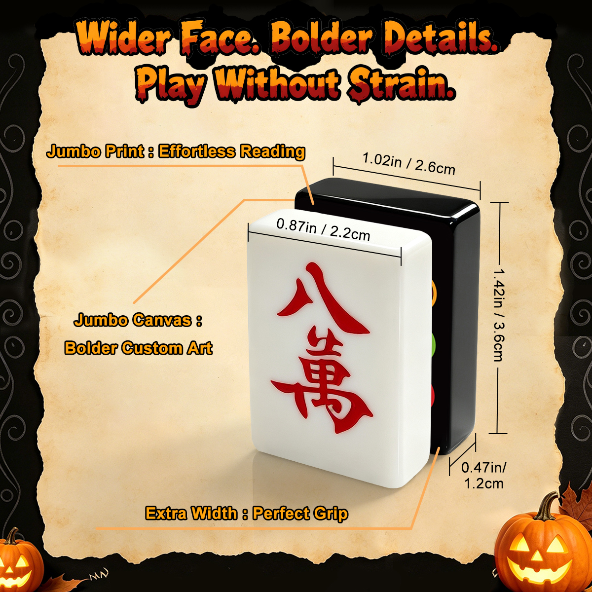 Skull Diner Halloween Mahjong Tiles - Single Layer