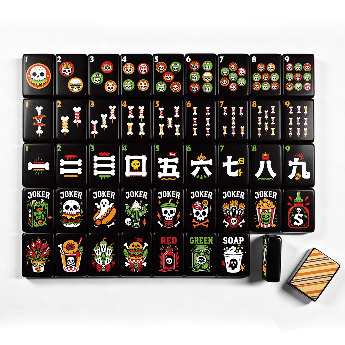 スカルダイナー ハロウィン麻雀牌 - シングルレイヤー