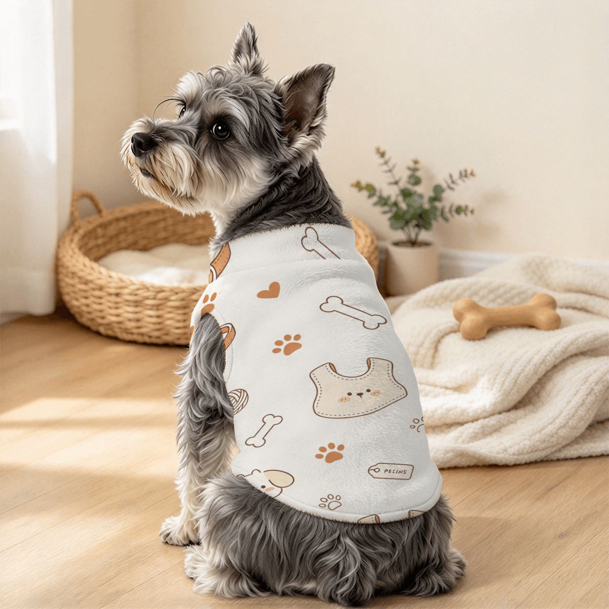 小型犬用フリースセーターベスト