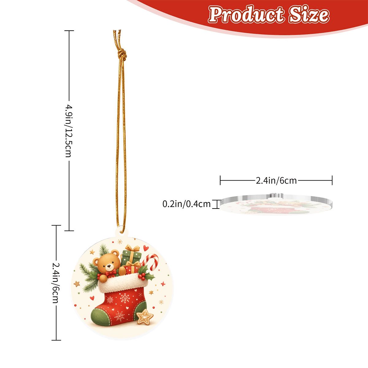 Small Round Acrylic Ornament