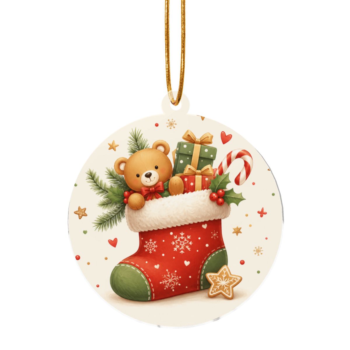 Small Round Acrylic Ornament