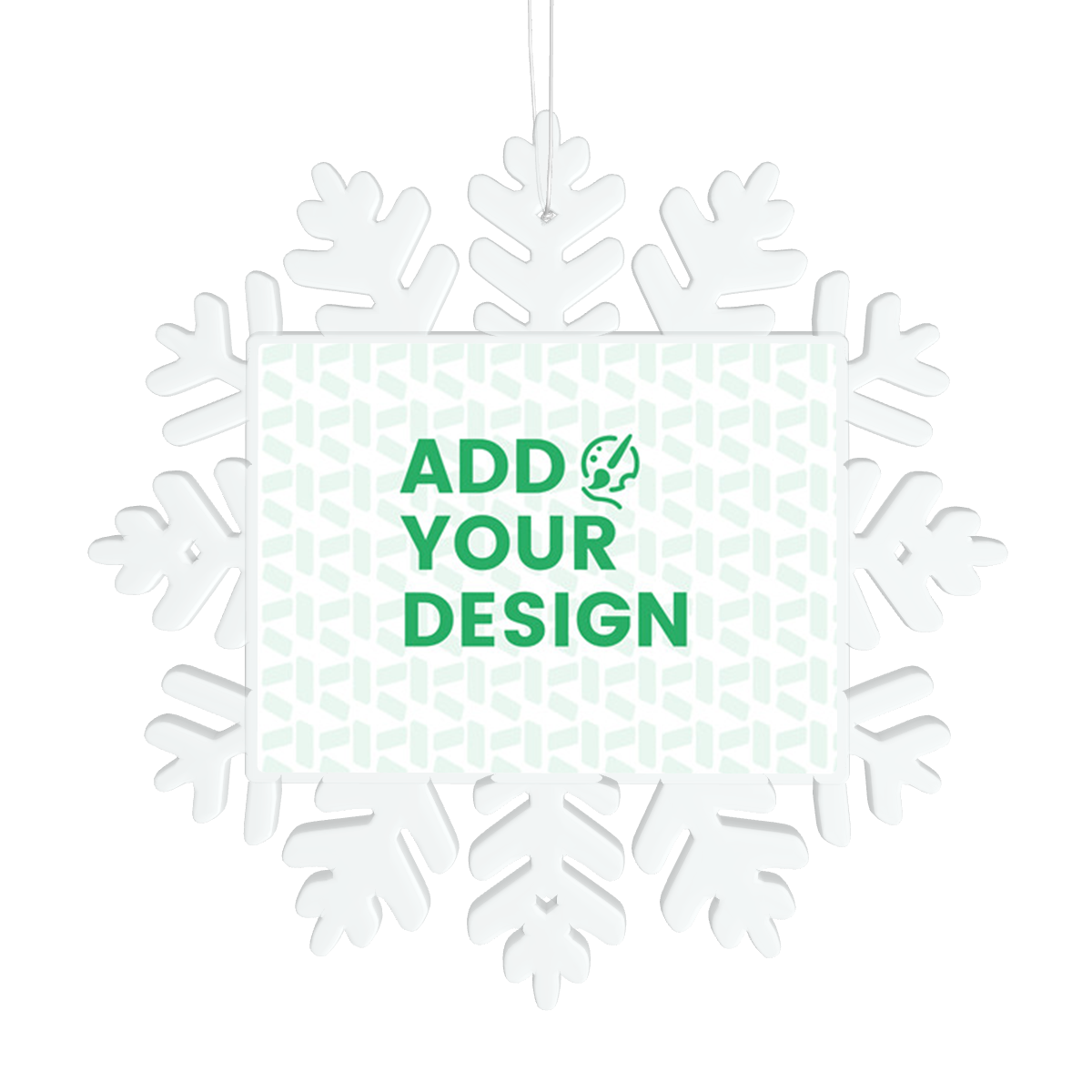 Christmas Decorations Snowflake Pendant (Horizontal)