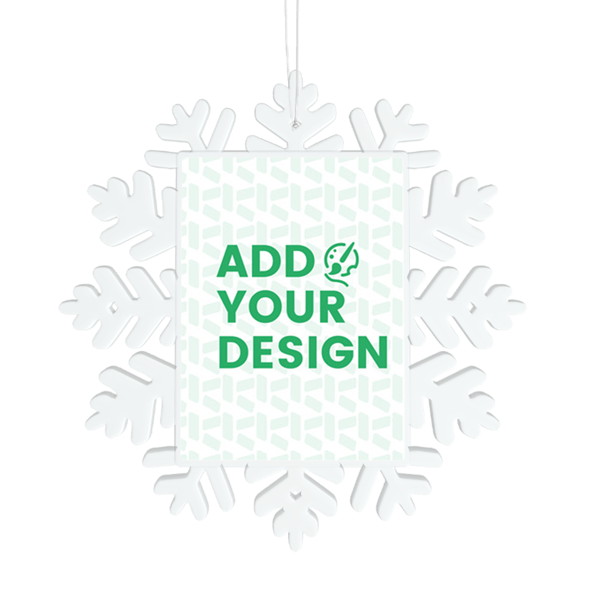 Christmas Decorations Snowflake Pendant (Vertical)