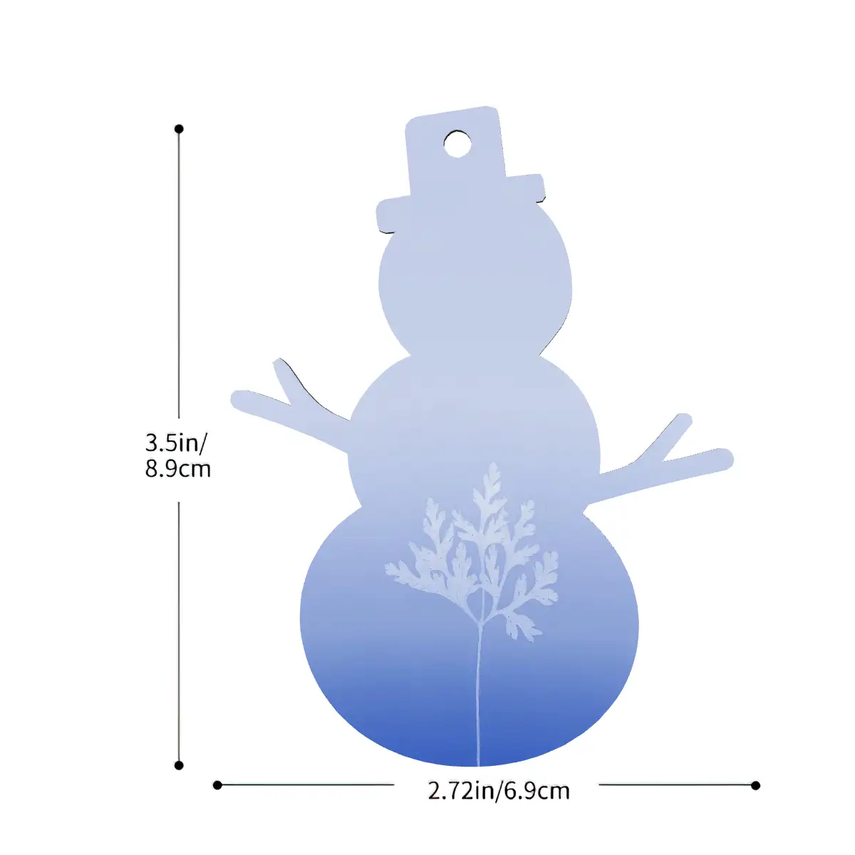 Wood Christmas Ornaments Snowman Sahpe