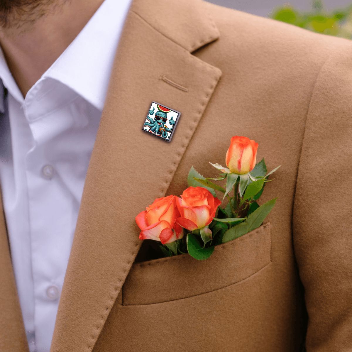 Square Lapel Pin