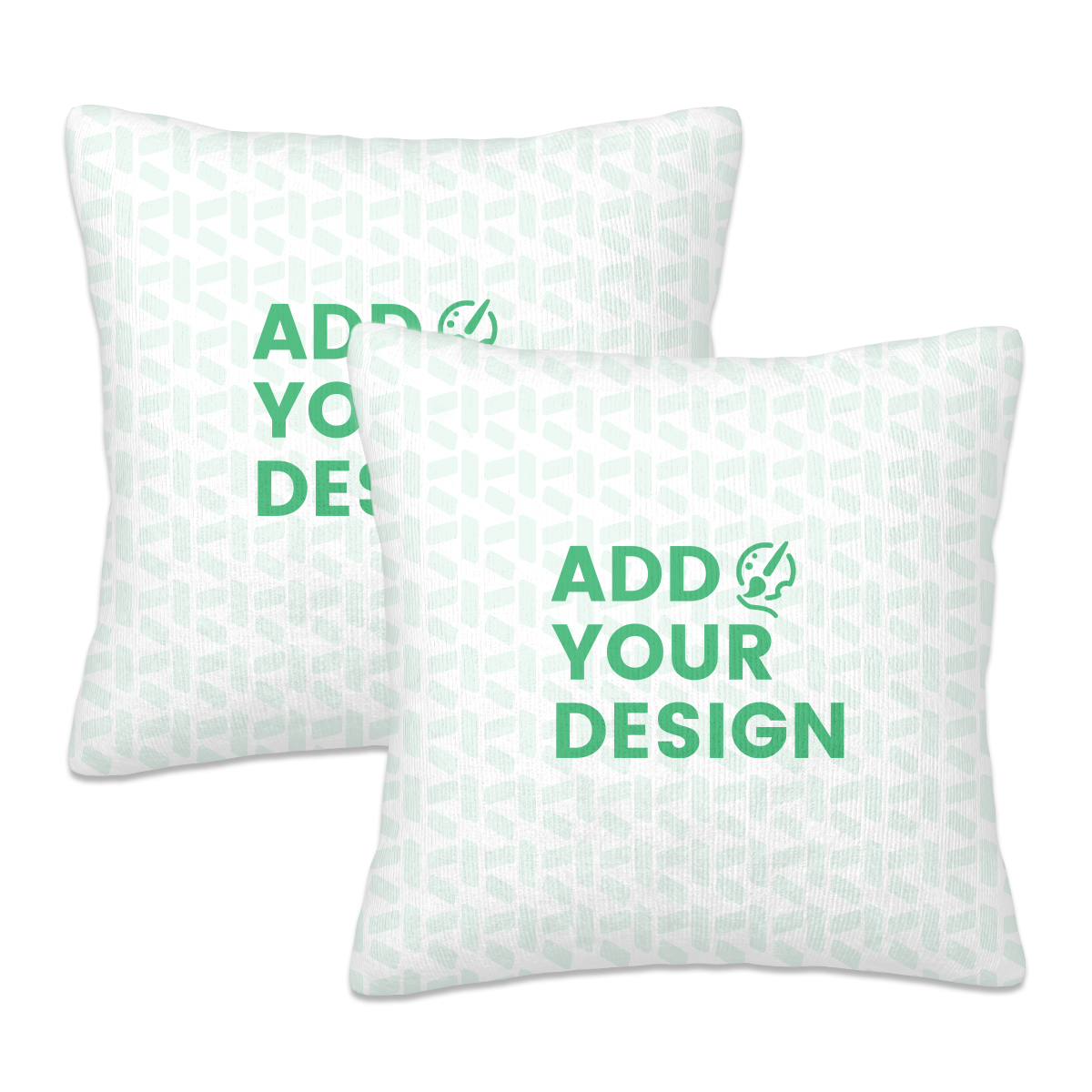 Plush Throw Pillow Covers Set of 2 (Single-Sided Design)