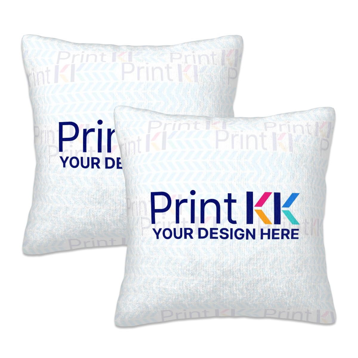 Plush Throw Pillow Covers Set of 2 (Single-Sided Design)