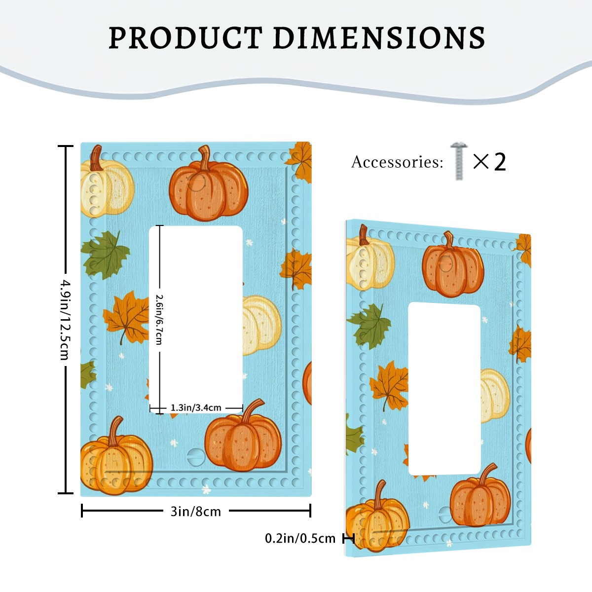 Cloth Pattern Switch Cover 1-Gang 1 Decorator