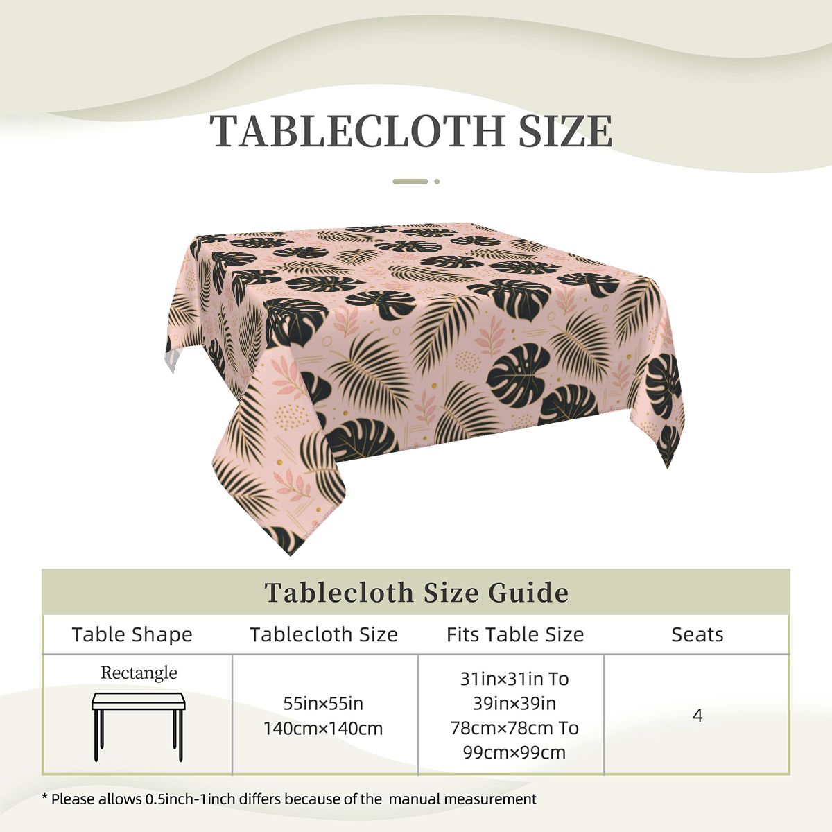 Square Tablecloth Dining Cover