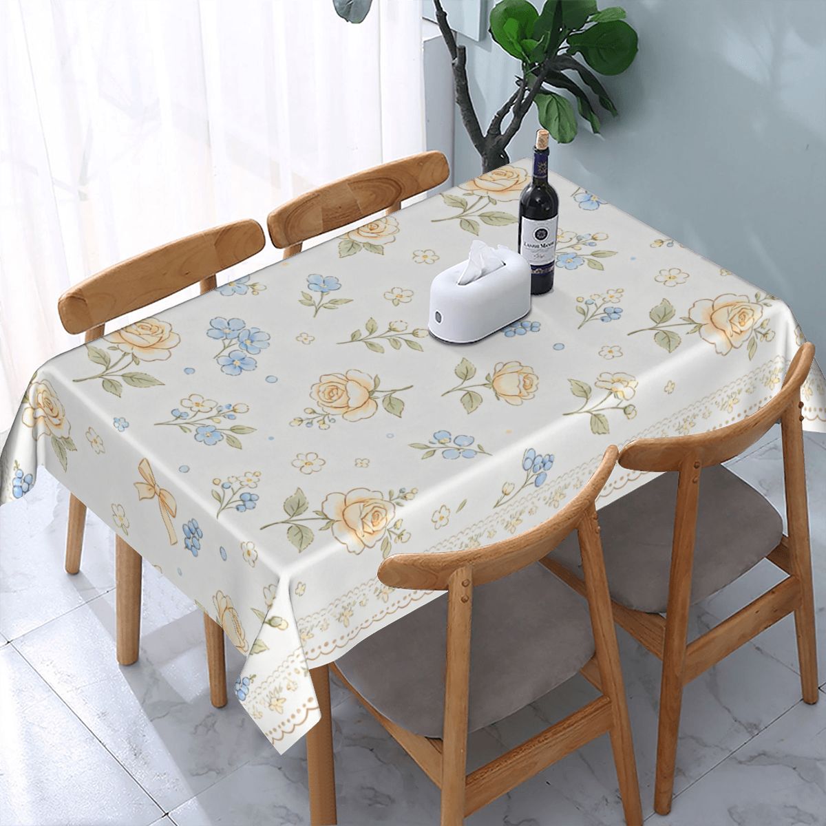 Square Waterproof Tablecloth (Made in USA)