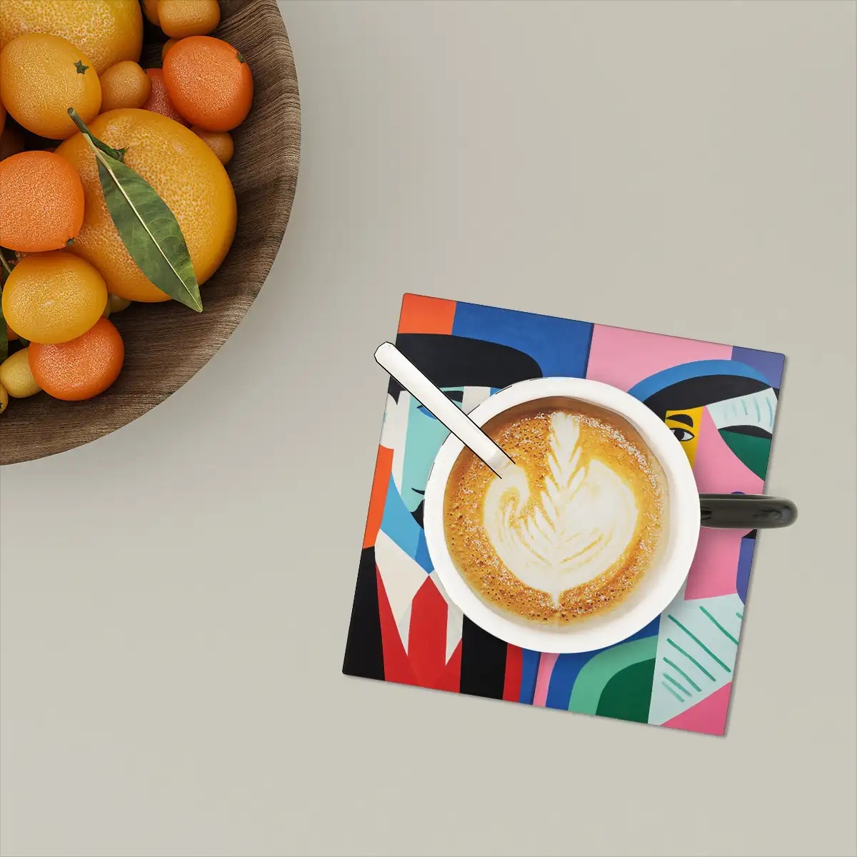 Square Ceramic Coasters Set of 6