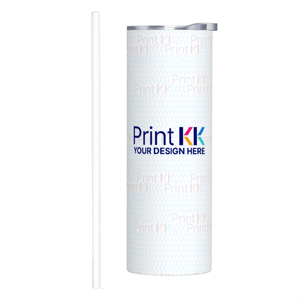 20oz Gerade Edelstahl-Thermobecher mit Strohhalm (Hergestellt in den USA)