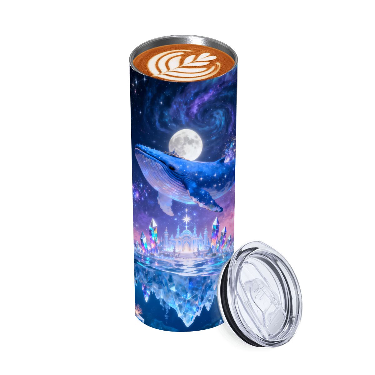 20oz Gerade Edelstahl-Thermobecher mit Strohhalm (Hergestellt in den USA)