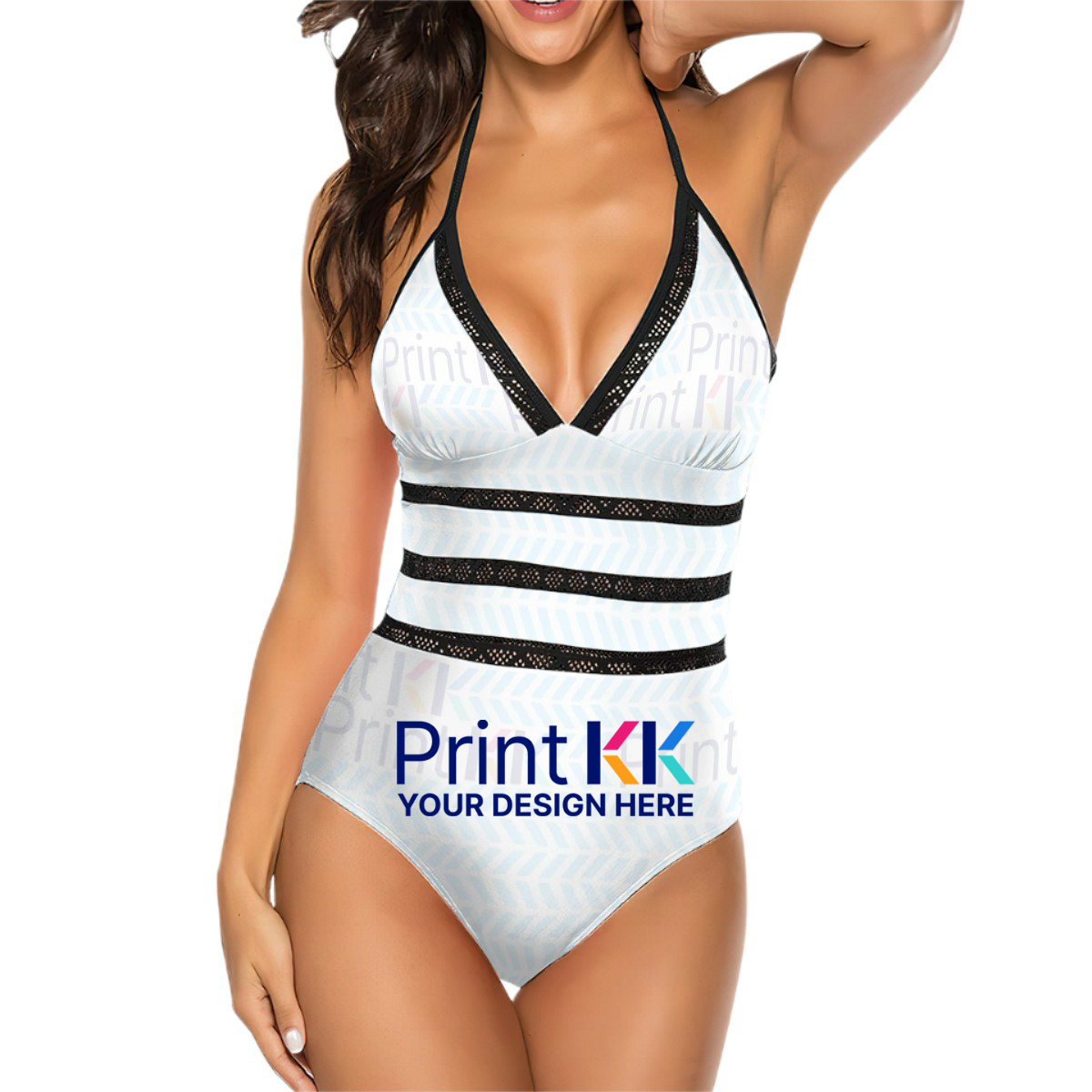 Halter One Piece Swimsuit Women Customized Services