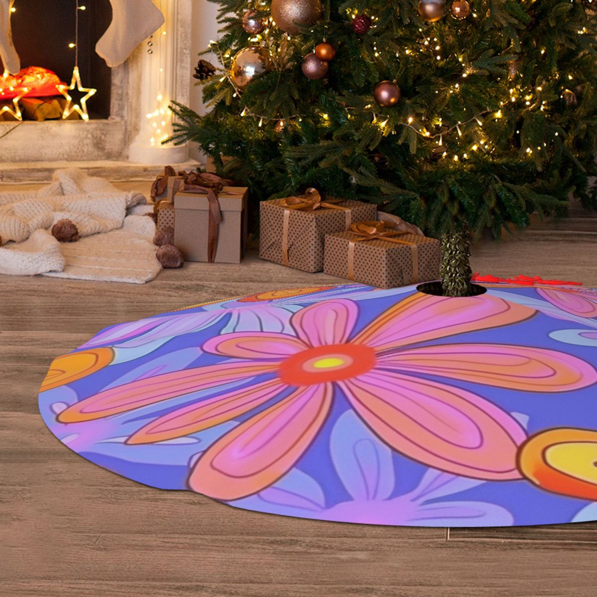 Symmetrical Thickened Christmas Tree Skirt