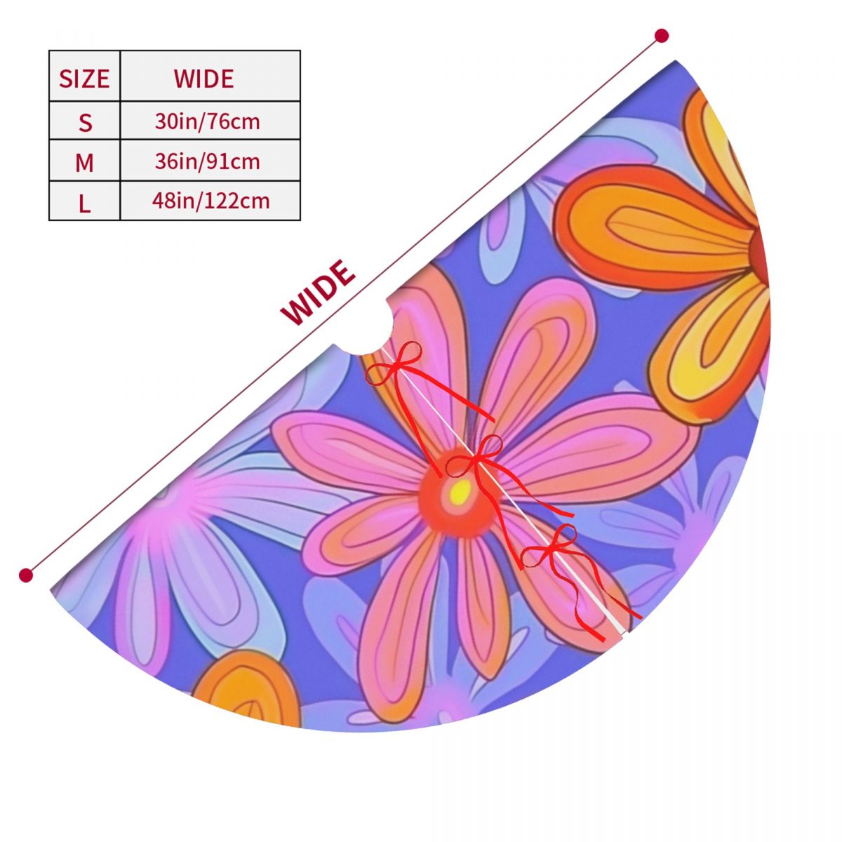 Symmetrical Thickened Christmas Tree Skirt