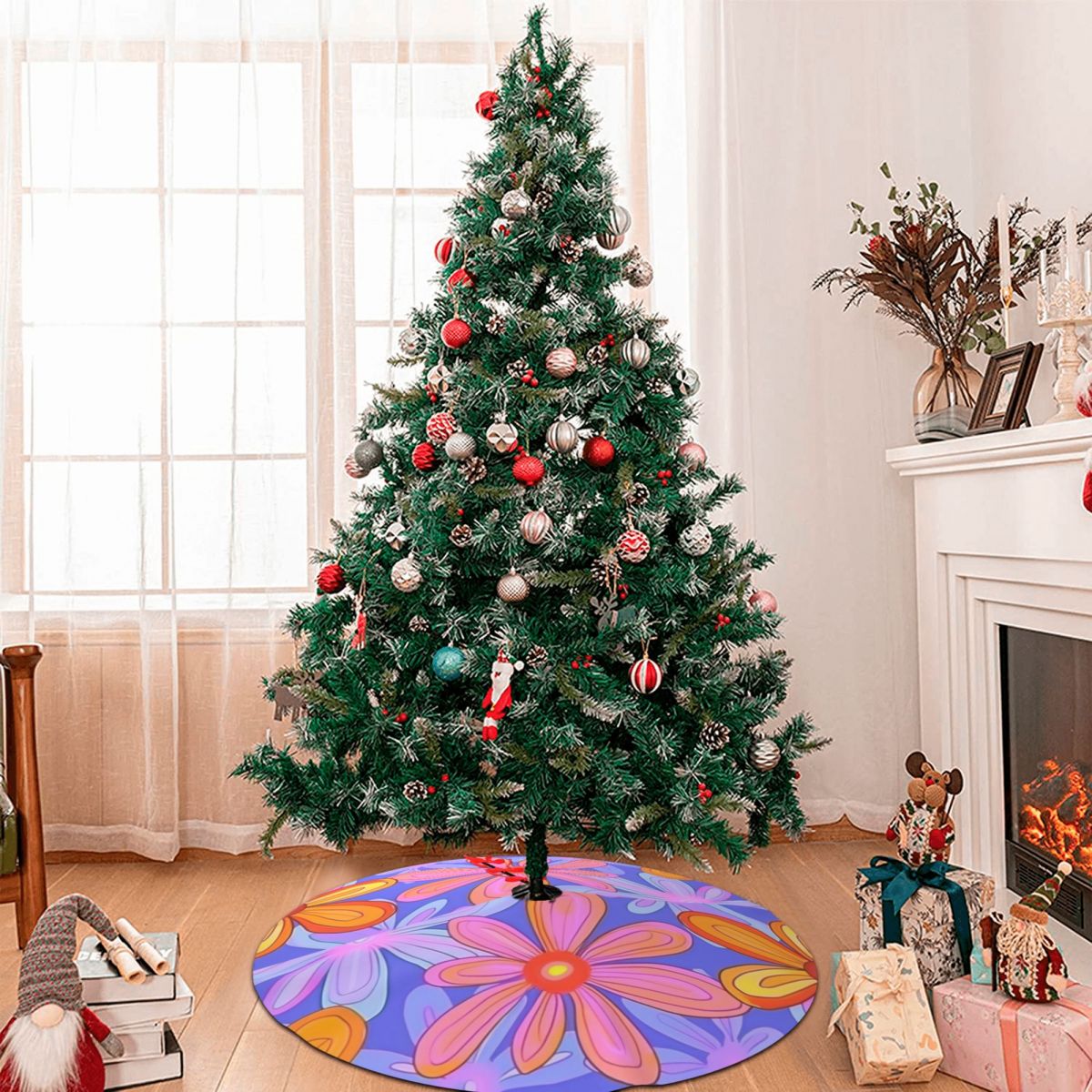 Symmetrical Thickened Christmas Tree Skirt