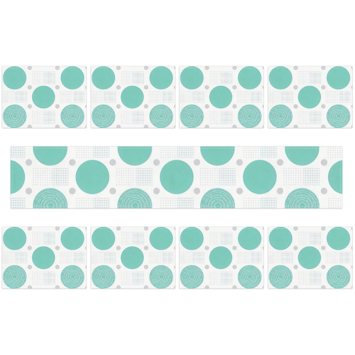 Table Runner Placemat Set 9 Pieces