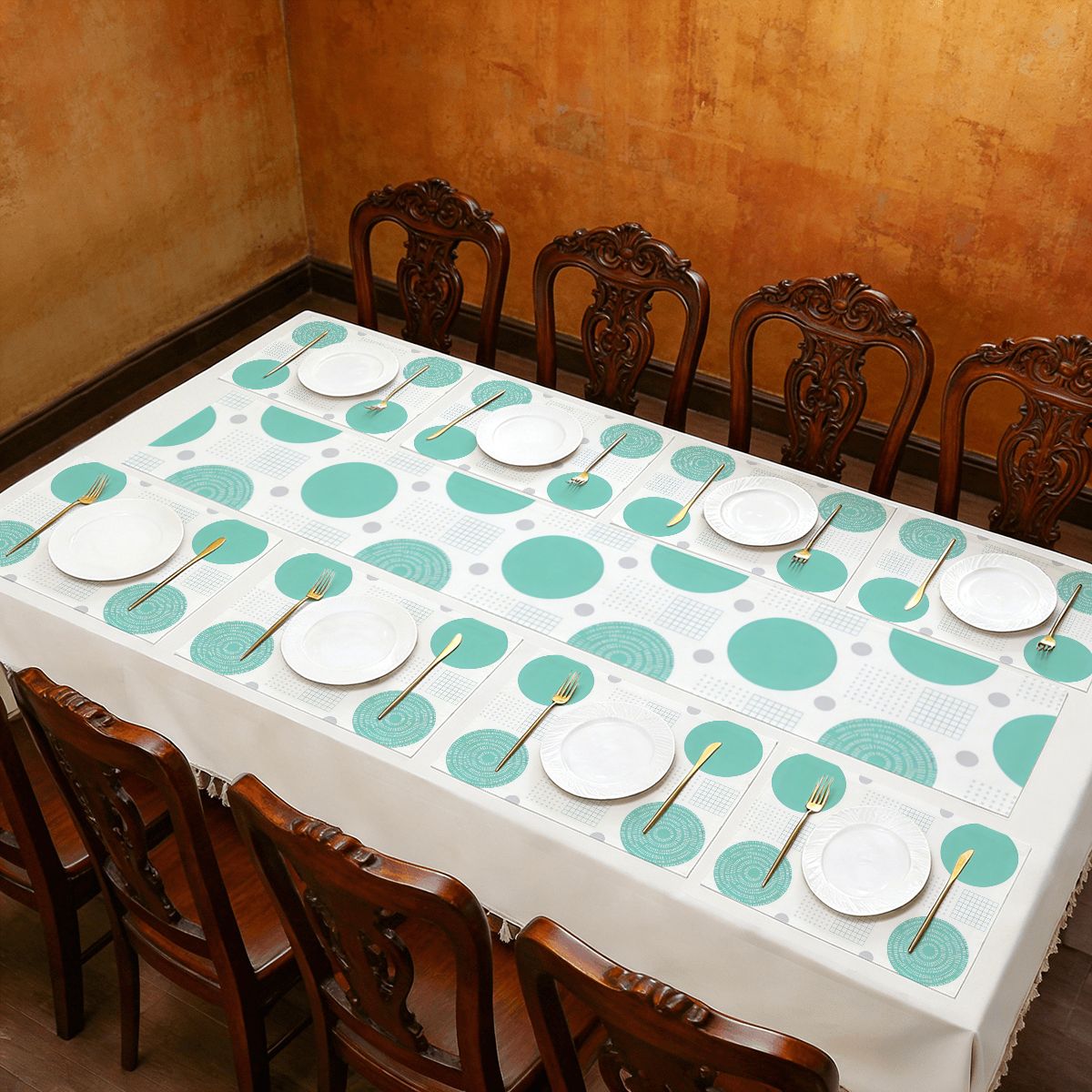 Table Runner Placemat Set 9 Pieces