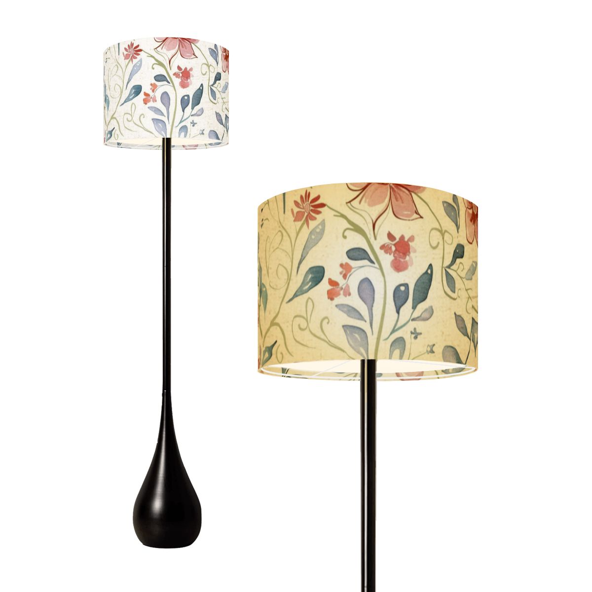 Teardrop Shaped Floor Lamp