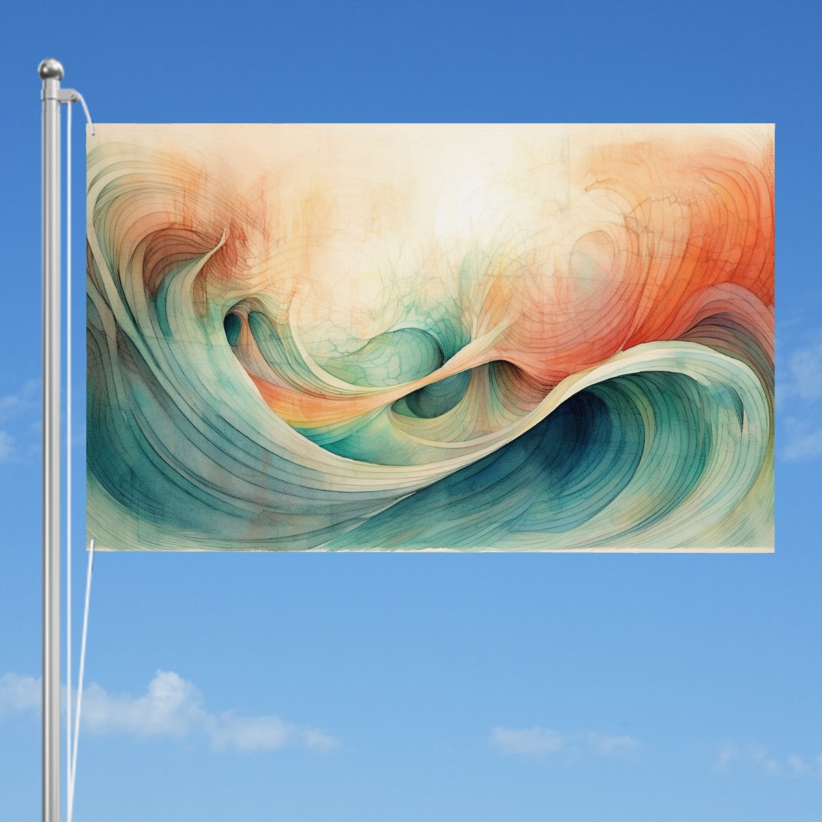 Three-Layer Outdoor Decor Flags Double Sided (5:8)