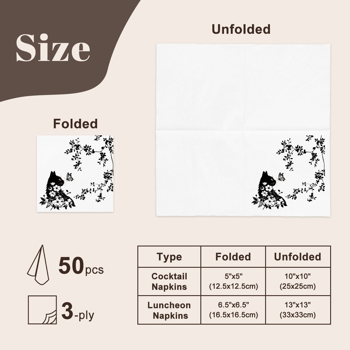 3層カクテル／ランチョンナプキン