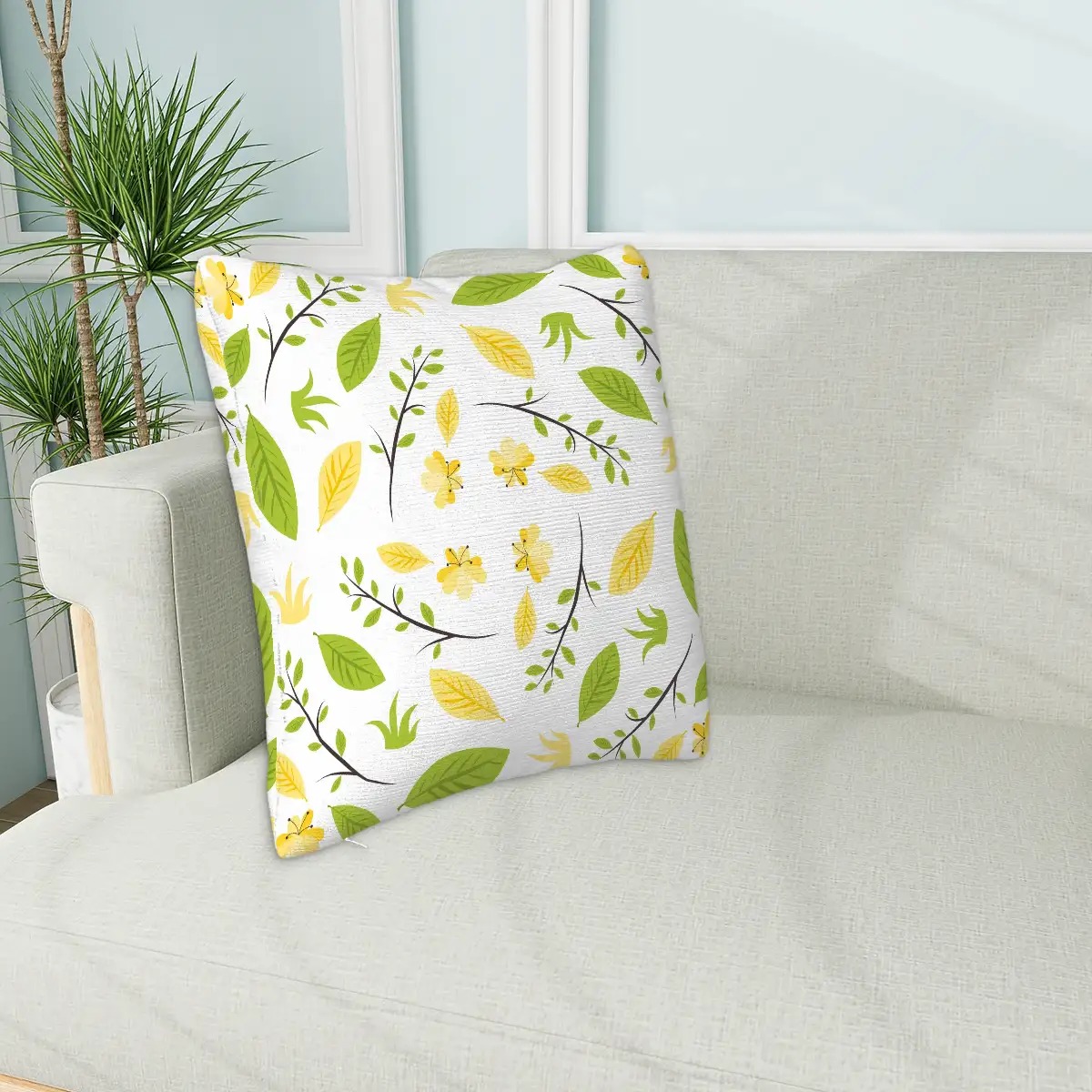 Plush Throw Pillow Covers (Double-sided Design)