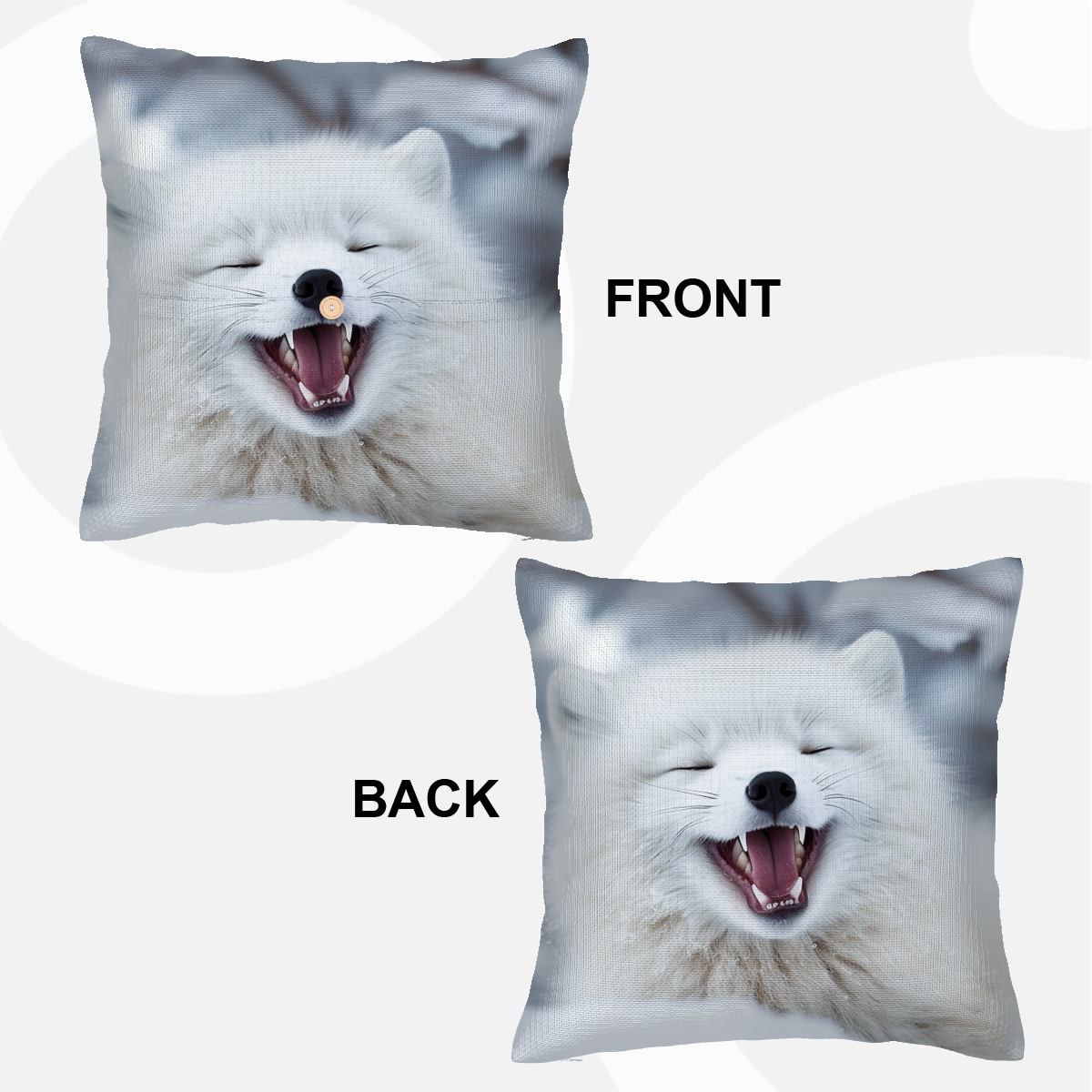 Imitation Linen Throw Pillow Covers (Double-Sided Design)