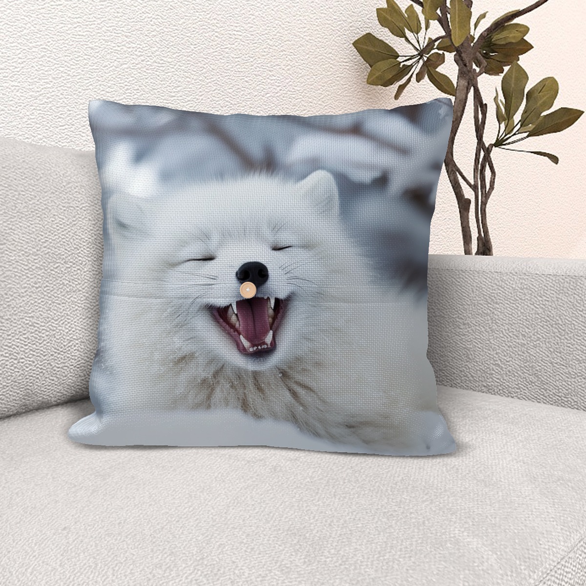 Imitation Linen Throw Pillow Covers (Double-Sided Design)