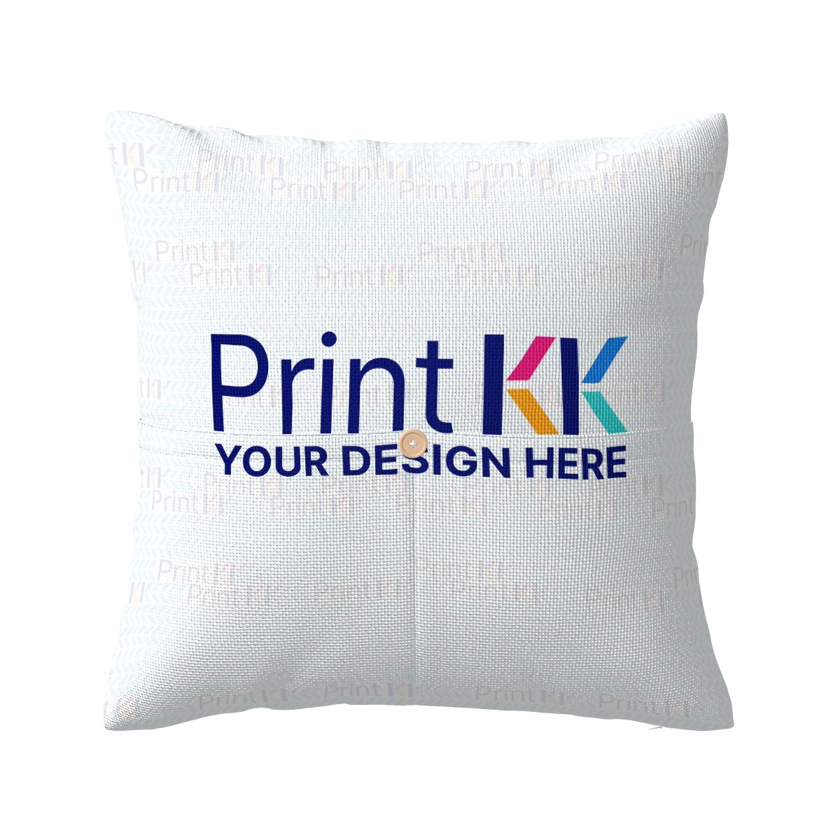 Linen Throw Pillow Covers with Pockets (Double-Sided Design)