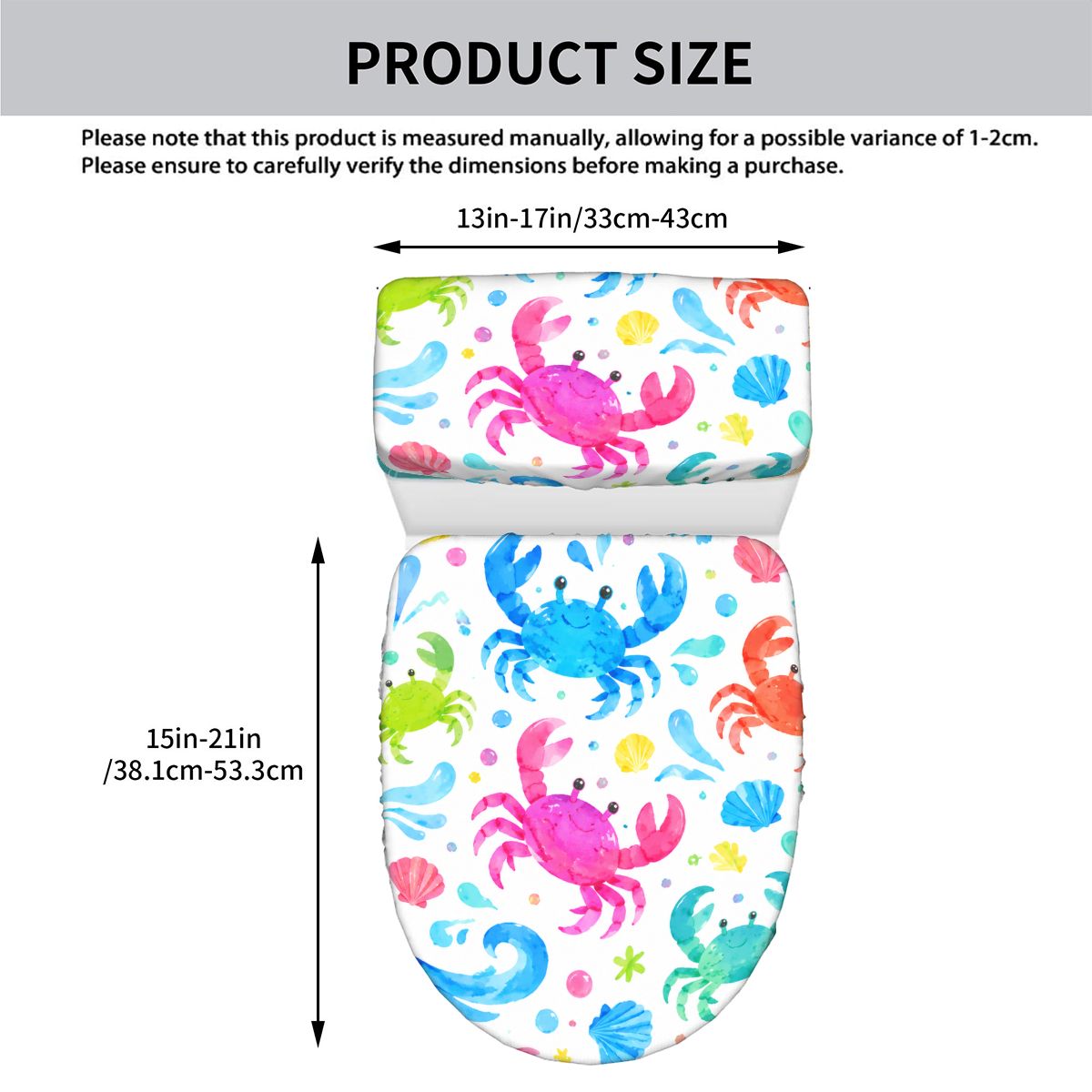 Toilet Lid cover set of 2