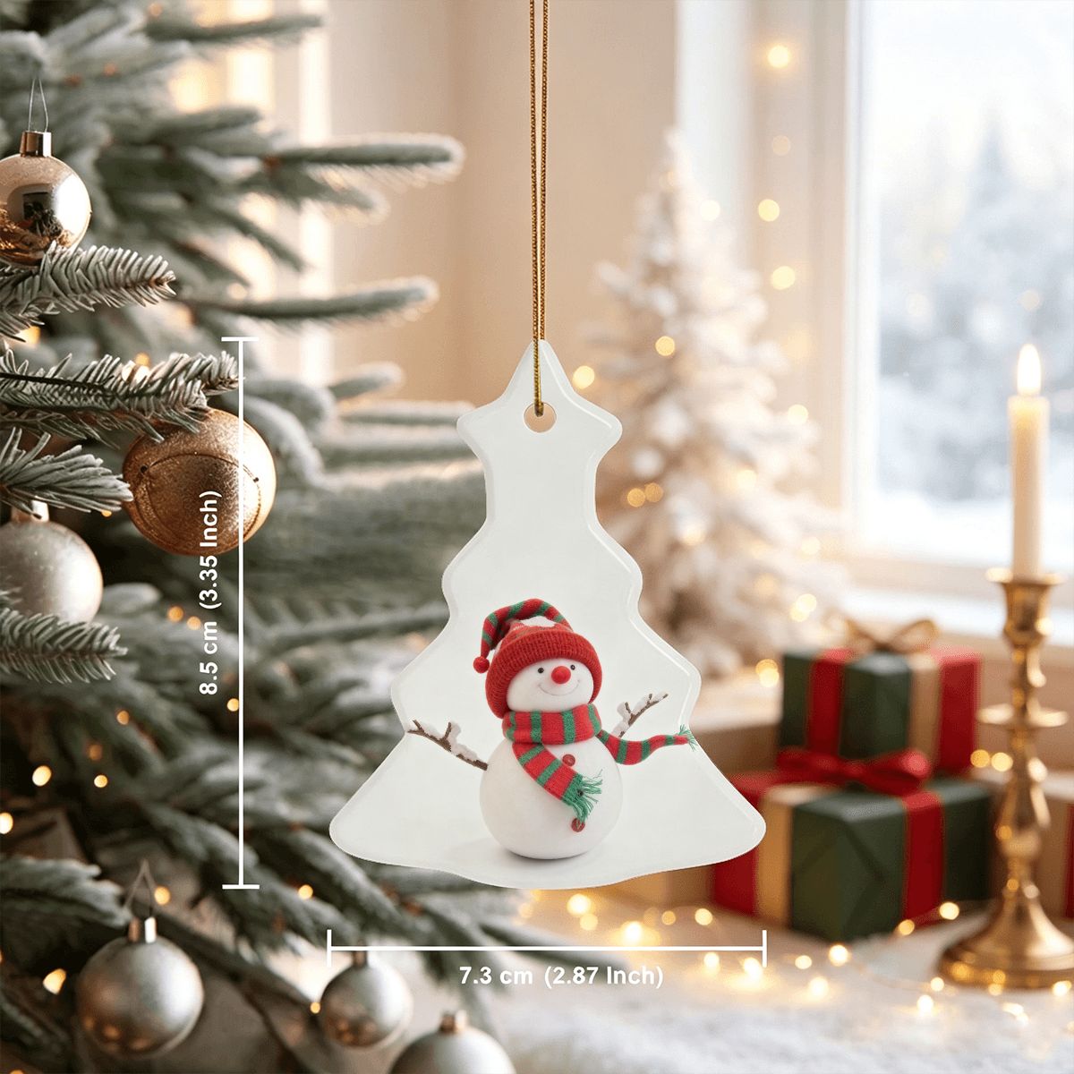 ツリー型セラミックオーナメント - クリスマス装飾