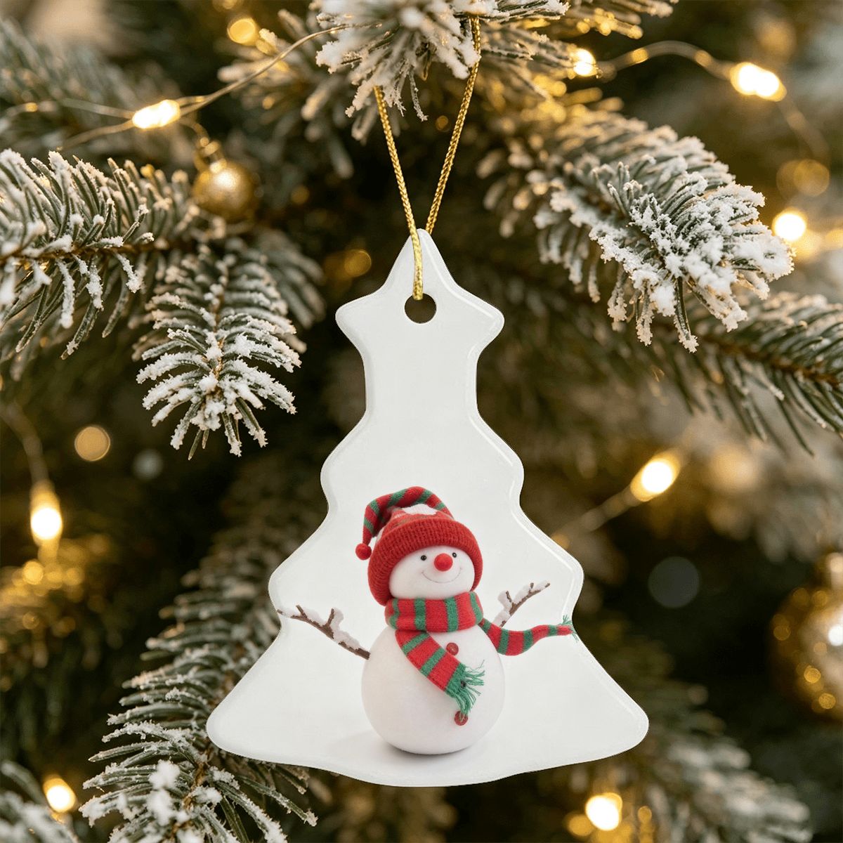 ツリー型セラミックオーナメント - クリスマス装飾