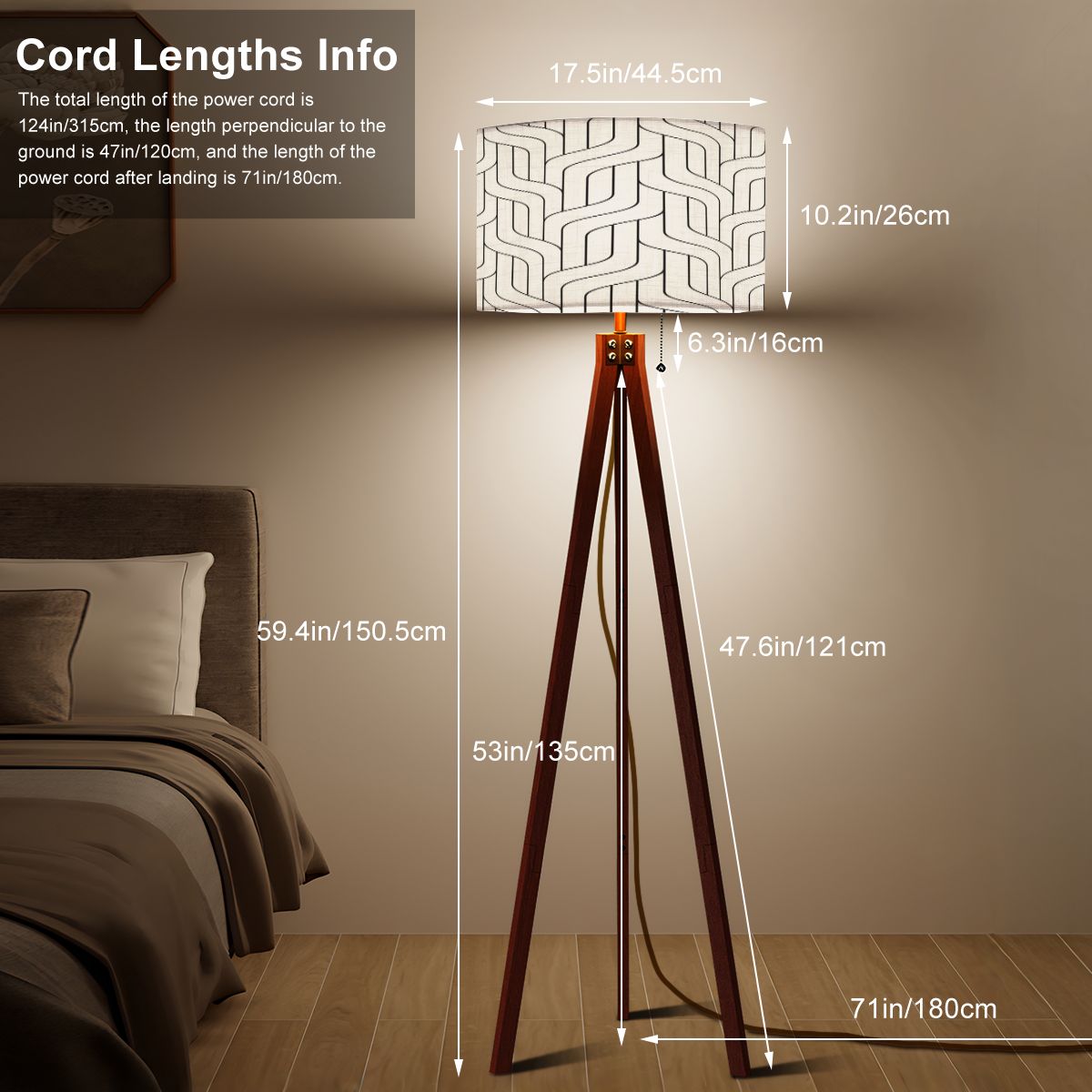 Tripod Floor Lamp (Made in USA)