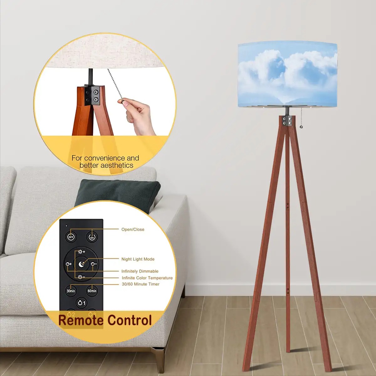 Tripod Floor Lamp (Made in USA)