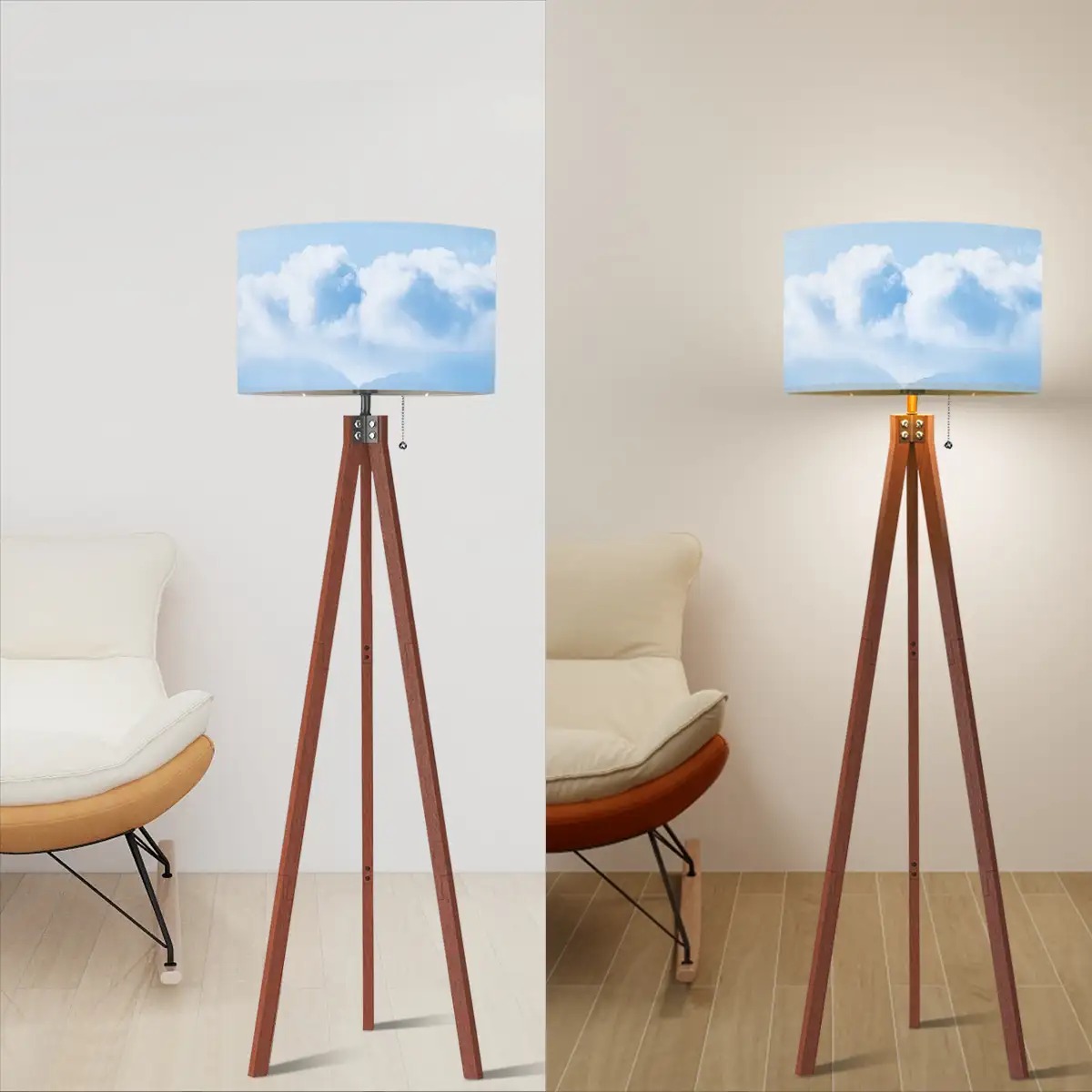 Tripod Floor Lamp Shade (Made in USA)