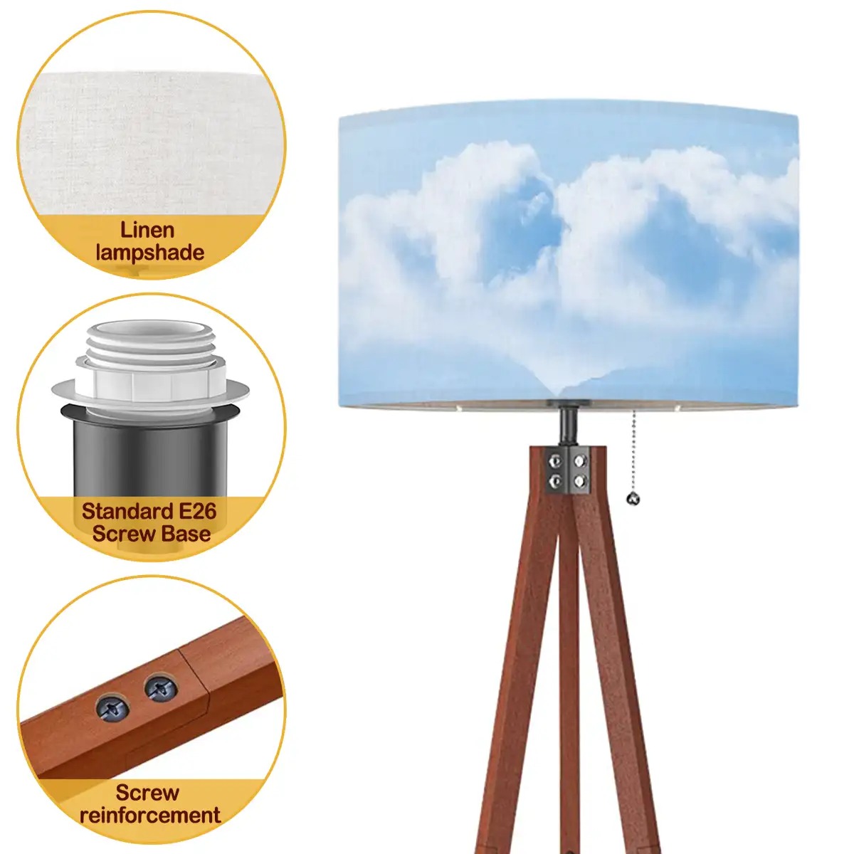 Tripod Floor Lamp Shade