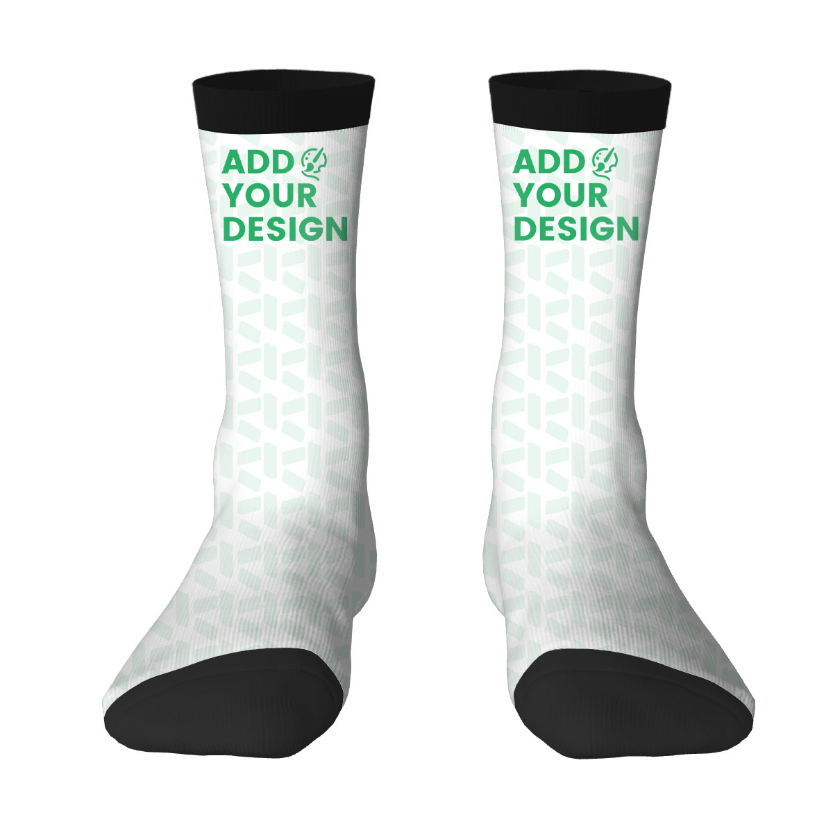 Two Tone Calf-Length Socks