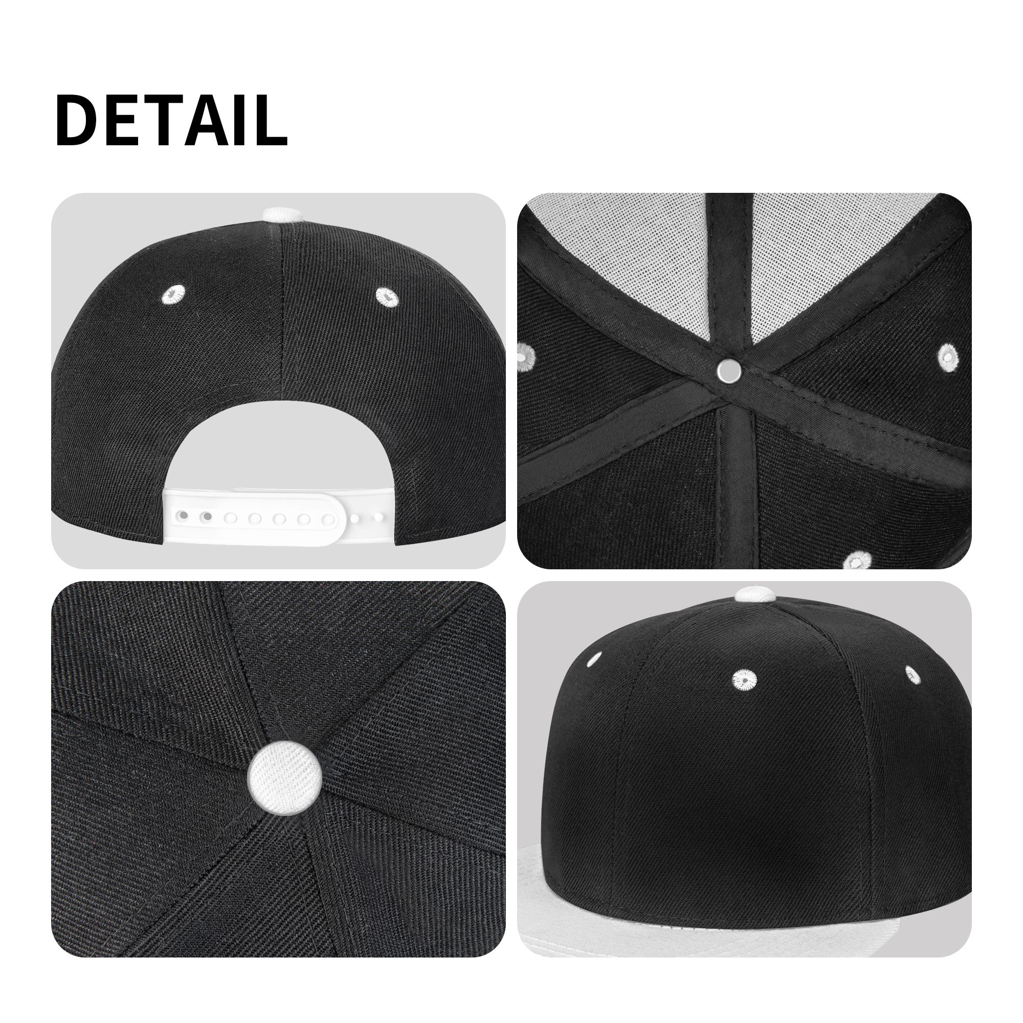 Flat Bill Hats Hip Hop Style (Side Pattern)