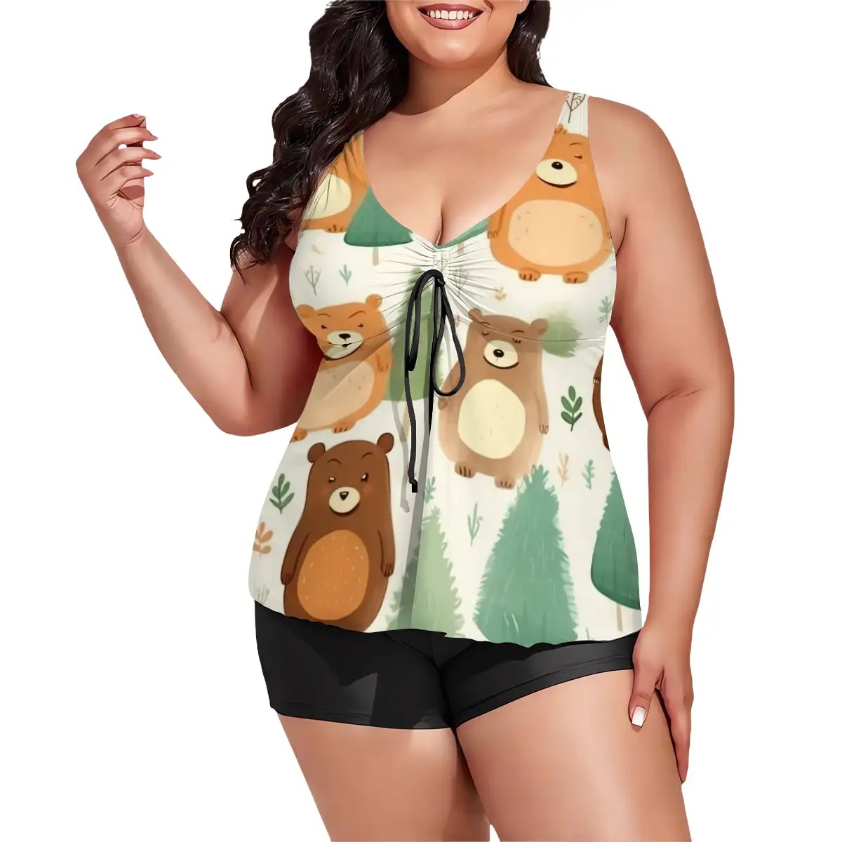 Plus Size Two Piece Swimsuit for Women