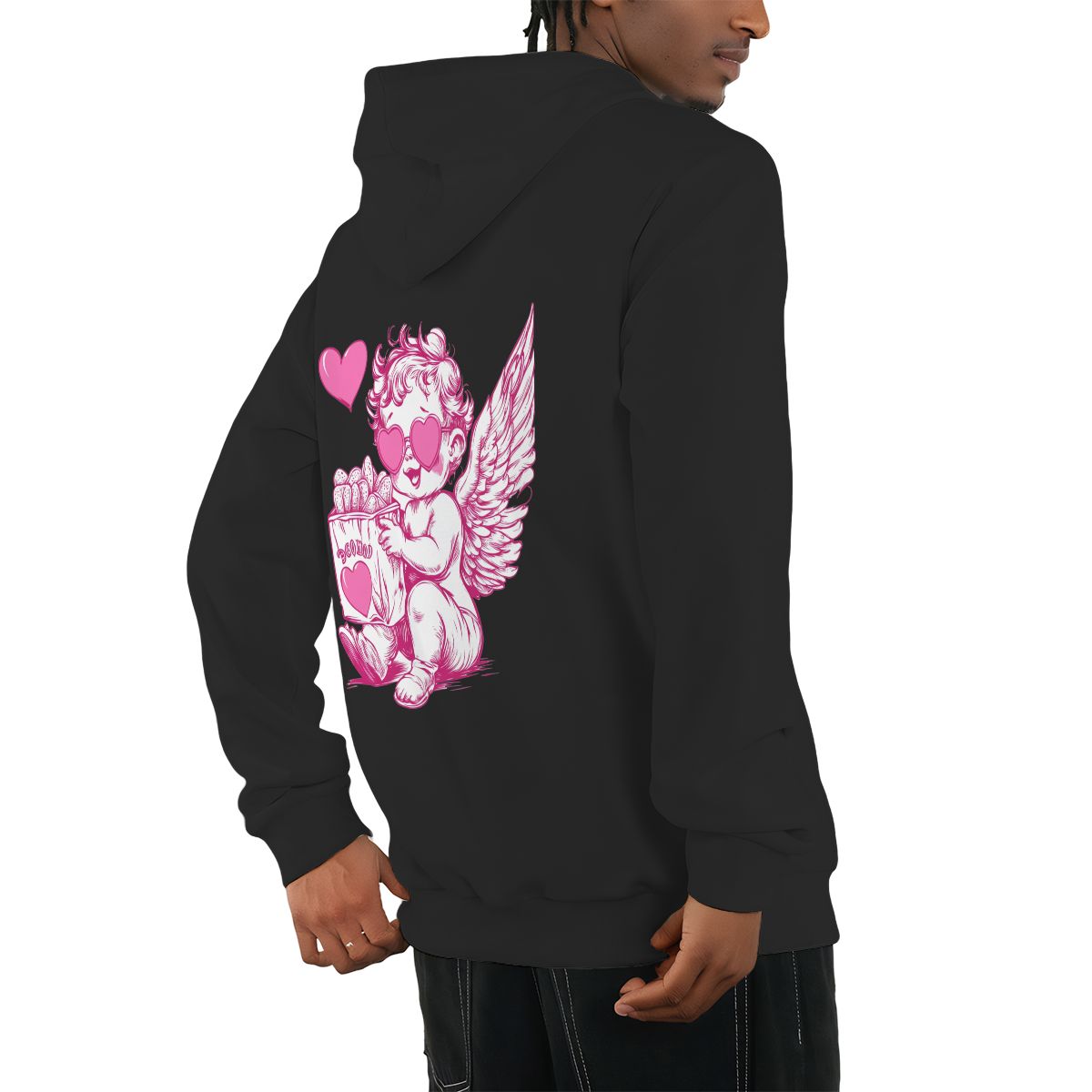 Unisex Fleece Hoodie with Drawstring (Made in USA)